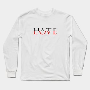 Aesthetic Love Hate Long Sleeve T-Shirt